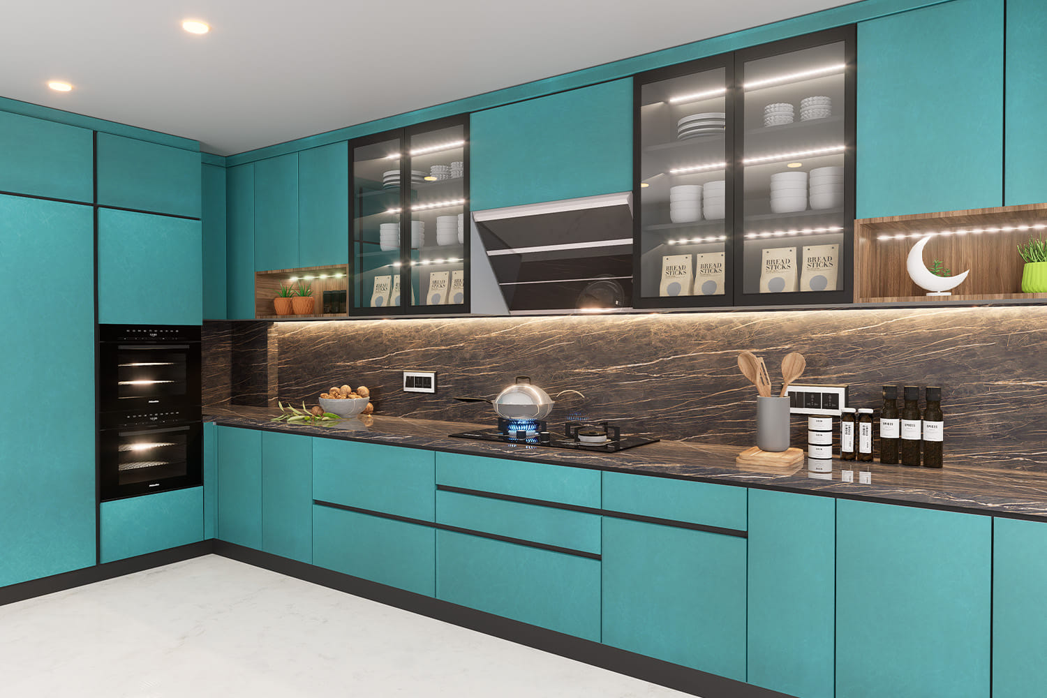 Stylish Kitchen Laminate Design Ideas | Laminate Sheets for Kitchen |  Royale Touche, image size:1500x1000